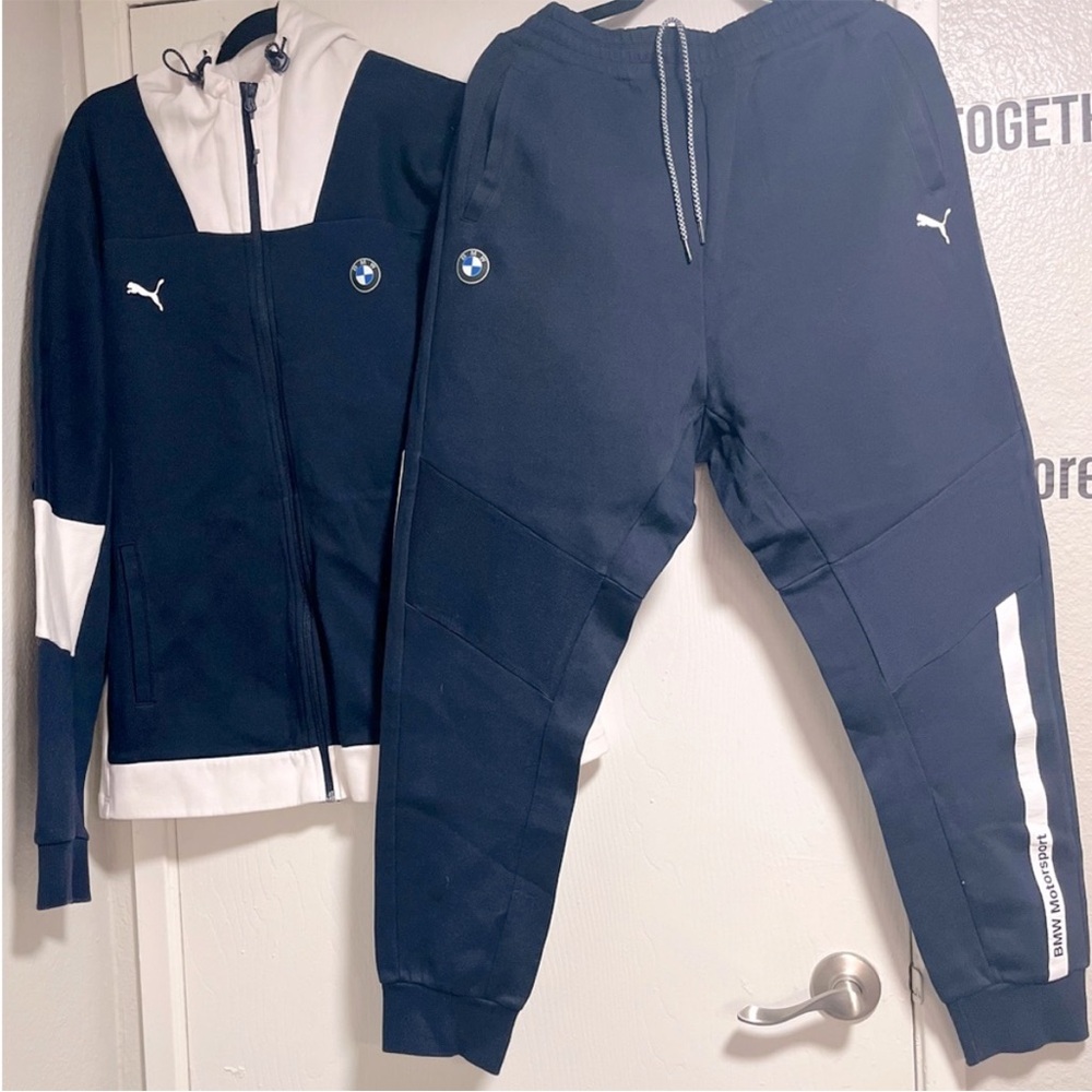 BMW Motorsport Navy Pants with White Stripe